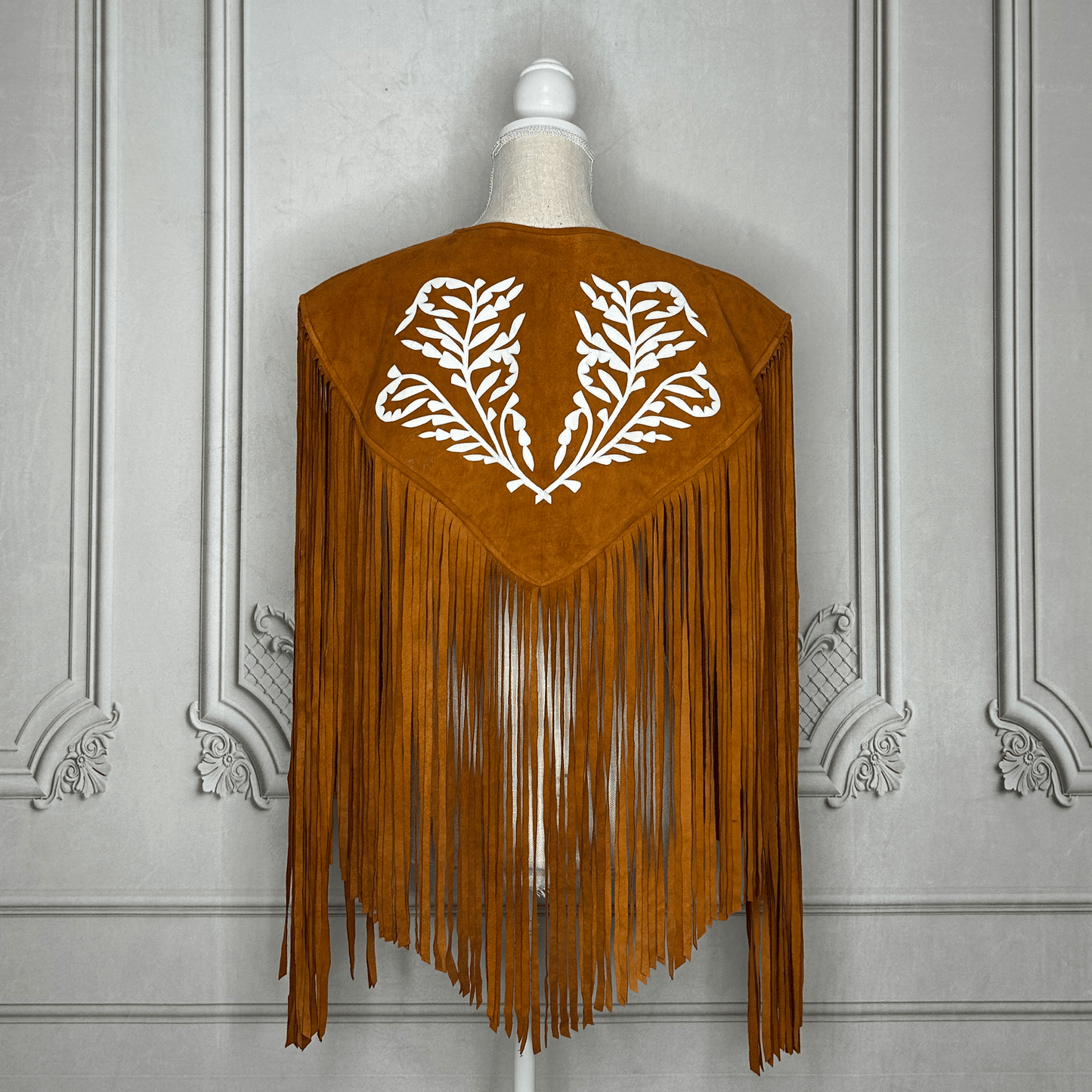 Chalina Tamaulipeca Leather Fringed Cape Chalina Tamaulipeca Leather Fringed Cape