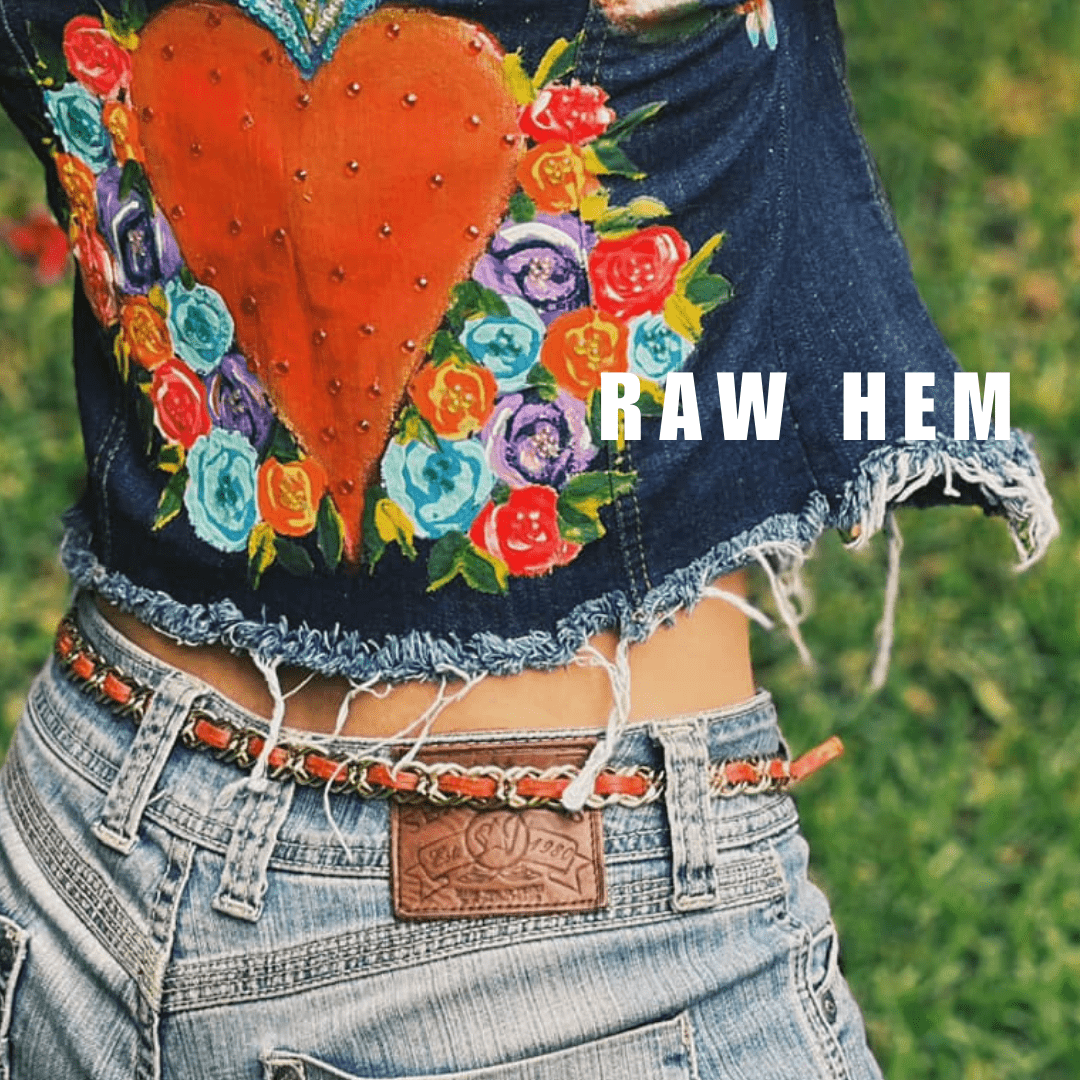 (Copy) Sacred Heart 1 Denim Jacket - Hand Painted (Copy) Sacred Heart 1 Denim Jacket - Hand Painted