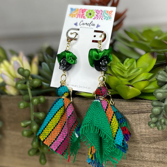 Day of the Dead Catrina Earrings Cambaya