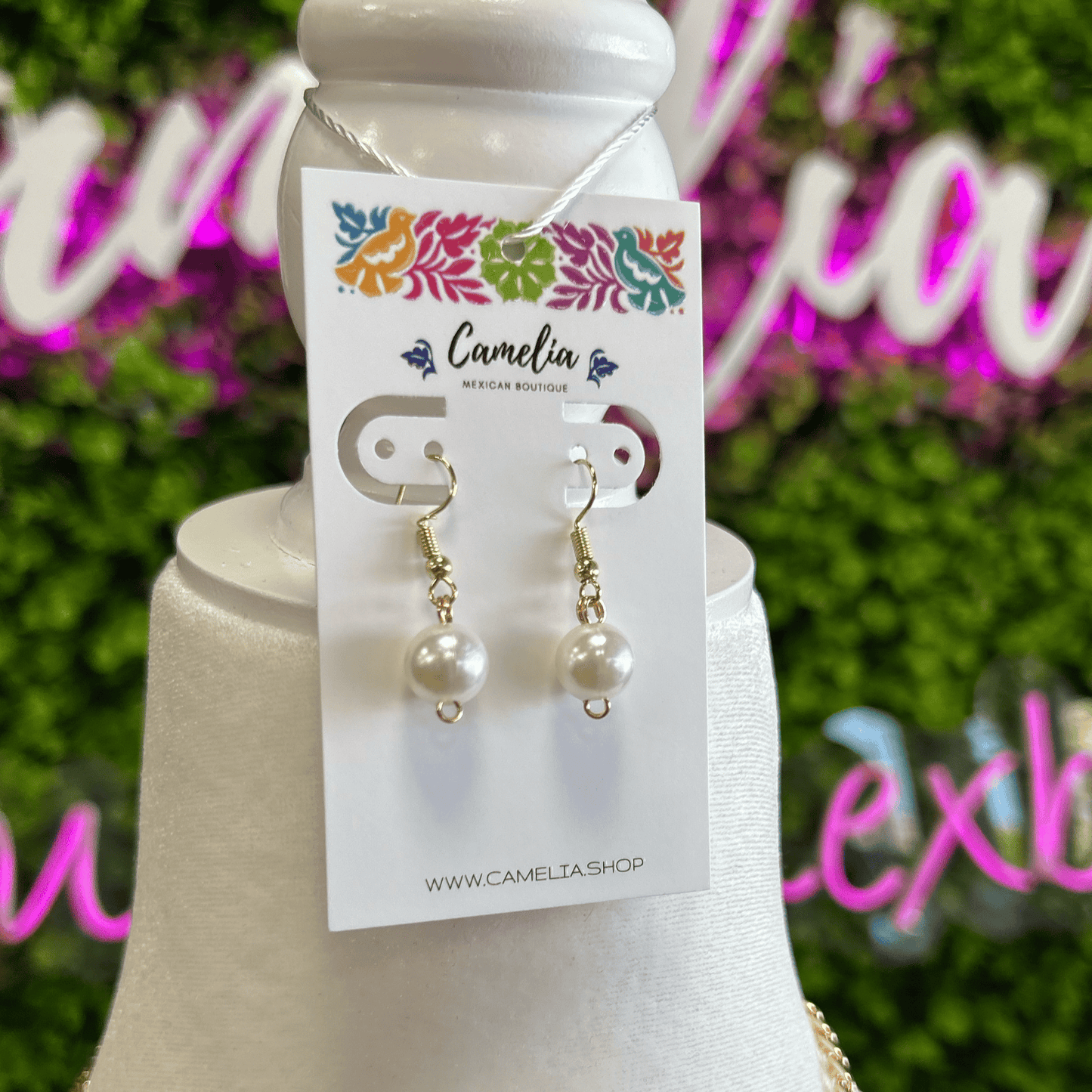 Day of the Dead Necklace Set - Ceramic Catrina - Blue Day of the Dead Necklace Set - Ceramic Catrina - Blue