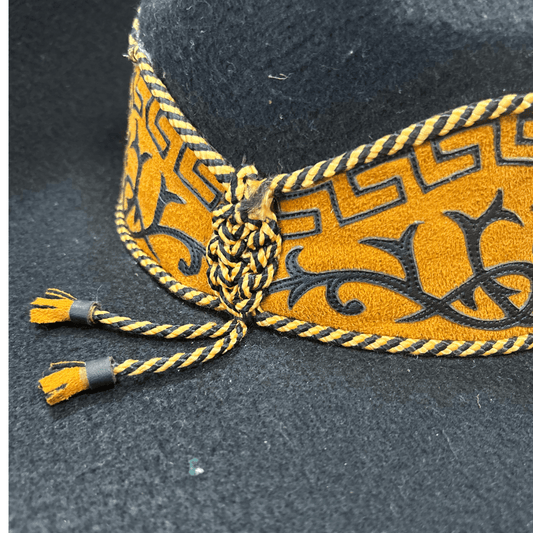 Fine Mexican Charro Hat - Leather Detail Fine Mexican Charro Hat - Leather Detail