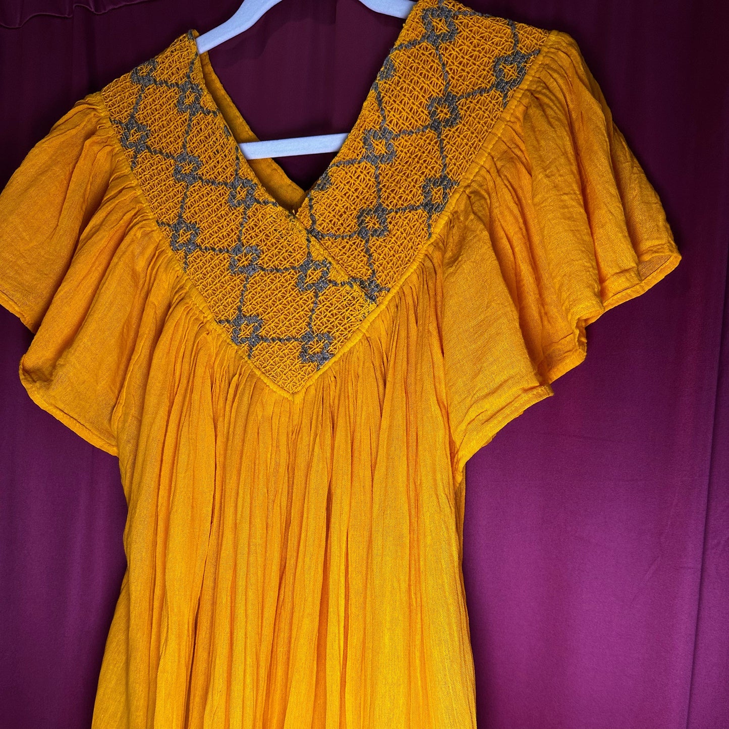 Flowy Cotton V-Neck Dress Flowy Cotton V-Neck Dress