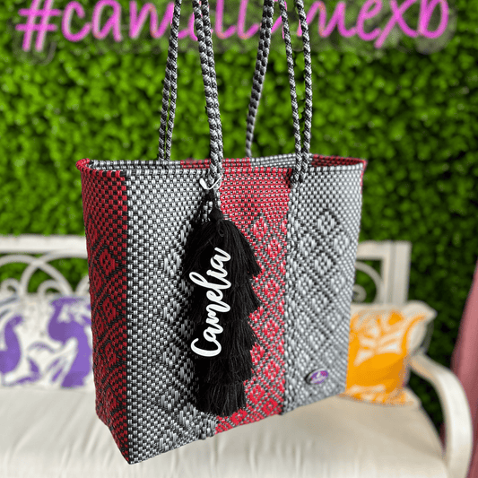 Handwoven Oaxacan Upcycled Tote - Double Strap