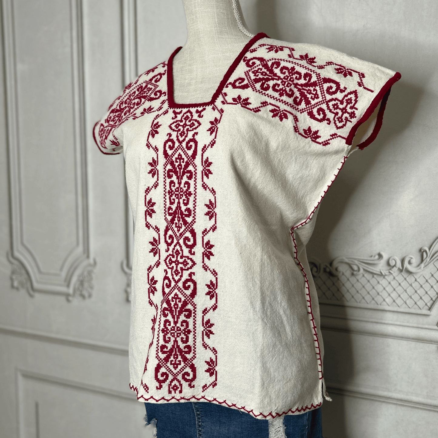 Huanengo Michoacan Huipil Blouse - Ivy Huanengo Michoacan Huipil Blouse - Ivy