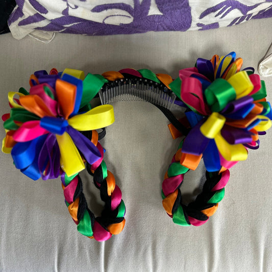 Jalisco Braided Hair Piece – Traditional Mexican Fiesta Headband Jalisco Braided Hair Piece – Traditional Mexican Fiesta Headband