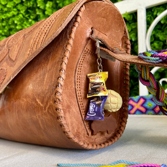 Mexican Charm Keychain - Concha Sweet Bread Mexican Charm Keychain - Concha Sweet Bread