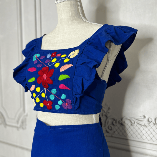 Mexican Embroidered Pant Set - Rosie Mexican Embroidered Pant Set - Rosie