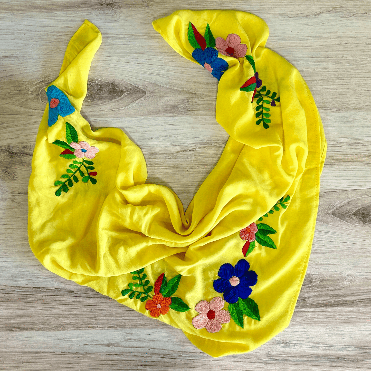 Mexican Embroidered Scarf