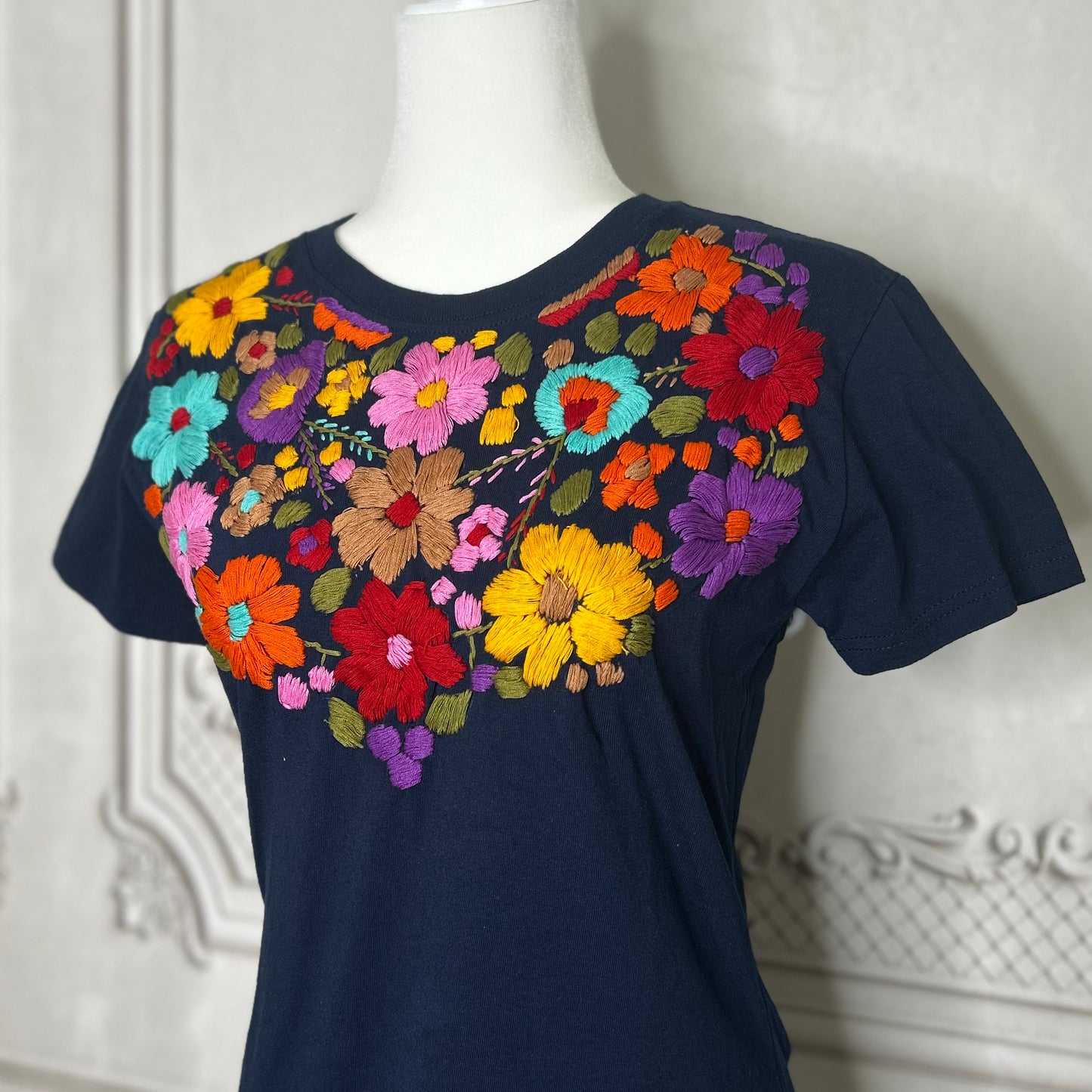Mexican Embroidered T-Shirt - Rosie Mexican Embroidered T-Shirt - Rosie