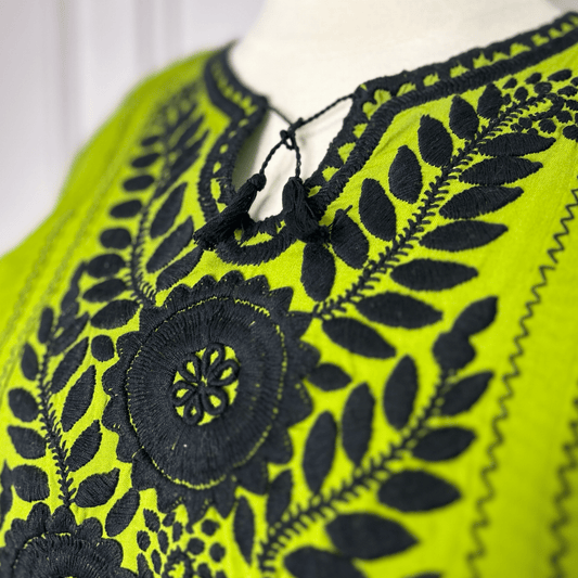 Mexican Plus Size 3/4 Sleeve Tunic - Rococo Mexican Plus Size 3/4 Sleeve Tunic - Rococo