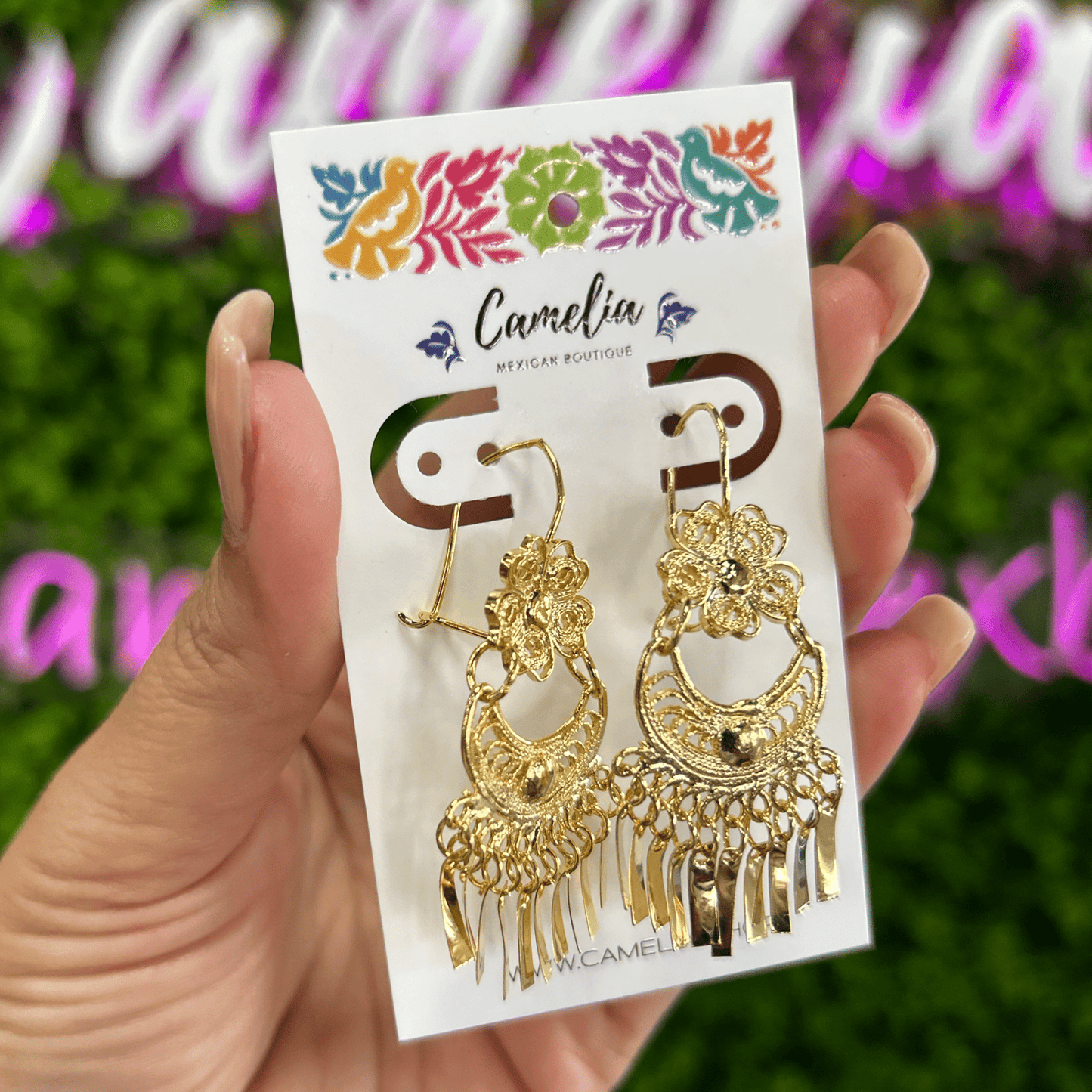 Oaxacan Filigree Earrings - Half Moon - Small Oaxacan Filigree Earrings - Half Moon - Small