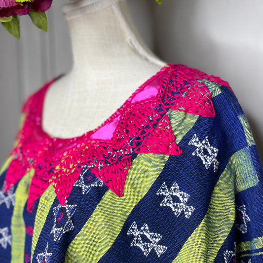 Oaxacan Huipil Blouse - Mixtec Jamiltepec GREEN