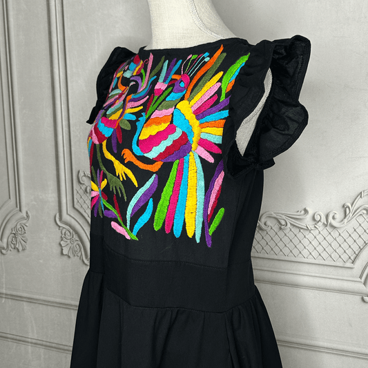 Otomi Butterfly Sleeve Summer Dress - Multi Otomi Butterfly Sleeve Summer Dress - Multi