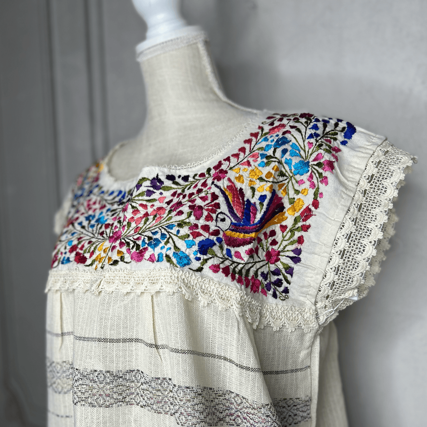 Paloma Loomed Mexican Blouse - Multi Paloma Loomed Mexican Blouse - Multi