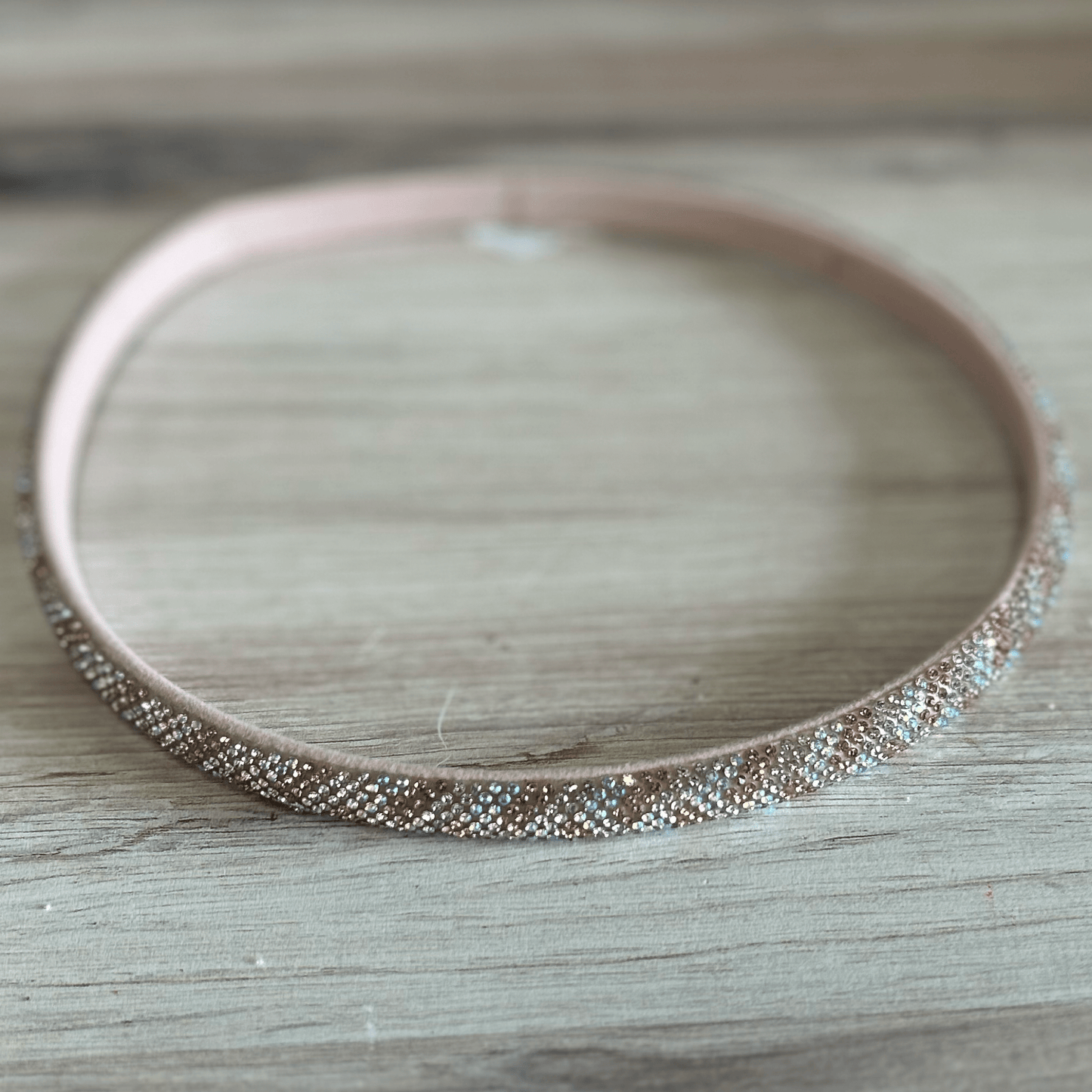 Rhinestone Bling Hat Band - Rose Gold 2 Rhinestone Bling Hat Band - Rose Gold 2