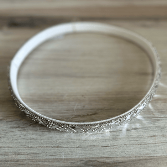 Rhinestone Bling Hat Band - Silver 2 Rhinestone Bling Hat Band - Silver 2