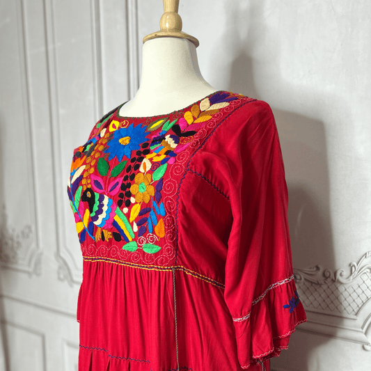 Rococo 3/4 Sleeve Tiered Mini Dress - Plus Rococo 3/4 Sleeve Tiered Mini Dress - Plus