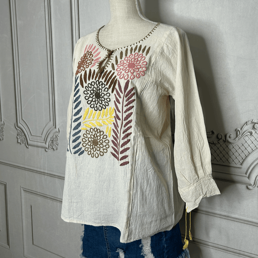 Rococo 3/4 Sleeve Tunic - Multi Manta Rococo 3/4 Sleeve Tunic - Multi Manta