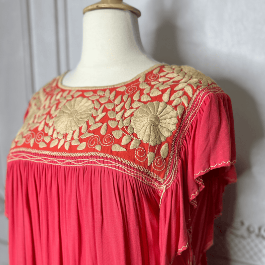 Rococo Butterfly Sleeve Tiered Midi Dress - Square Neck Rococo Butterfly Sleeve Tiered Midi Dress - Square Neck