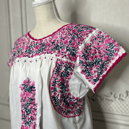 San Antonino Short Sleeve Blouse - El Jardin San Antonino Short Sleeve Blouse - El Jardin