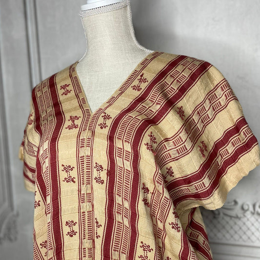 Traditional Chiapas Huipil - V-Neck Gala