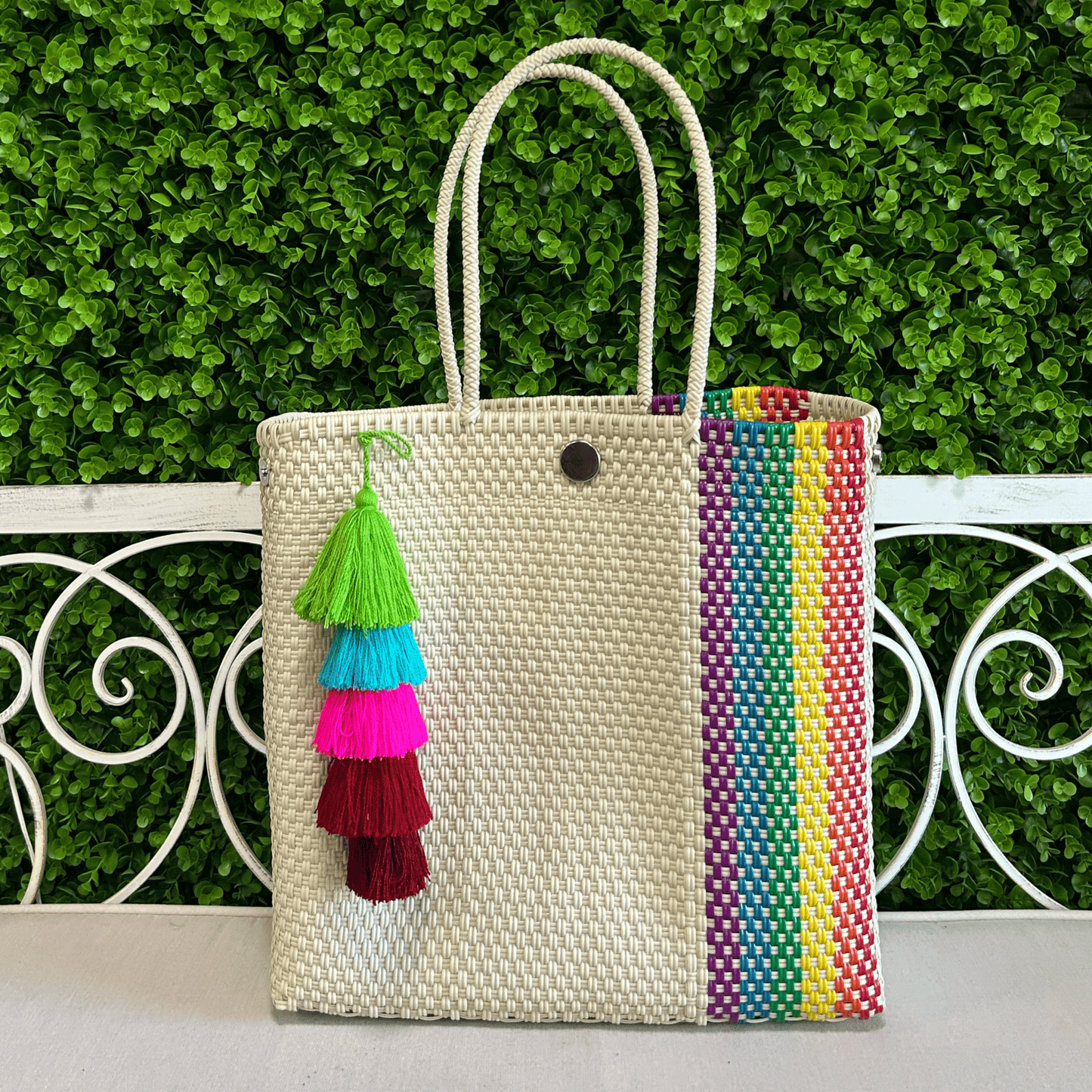 Upcycled Handwoven MD Convertible Tote - Cindy Upcycled Handwoven MD Convertible Tote - Cindy