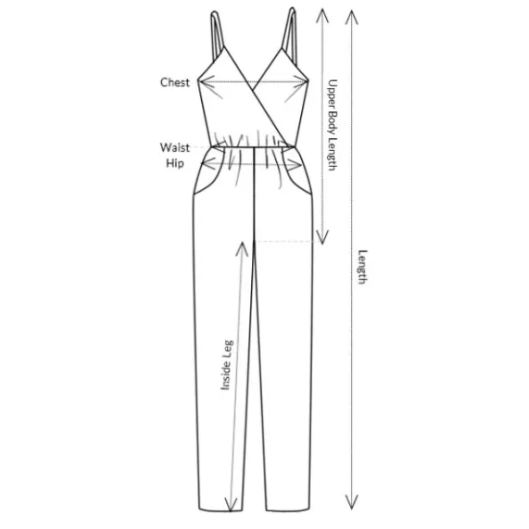 V-Neck Palazzo Jumpsuit V-Neck Palazzo Jumpsuit