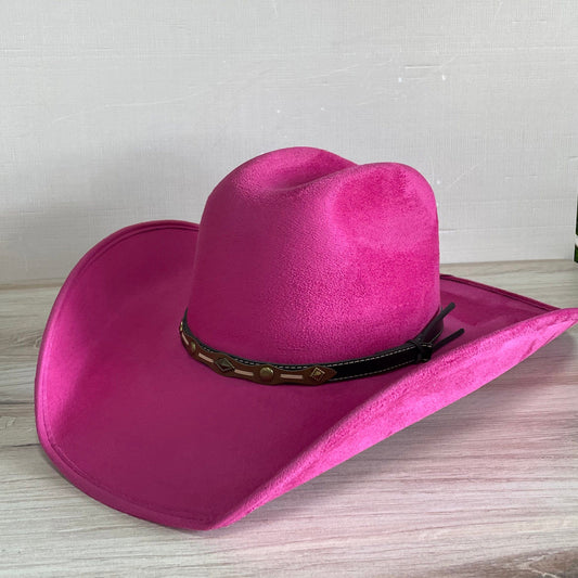 Western Cowboy Suede Hat - Bolona Style