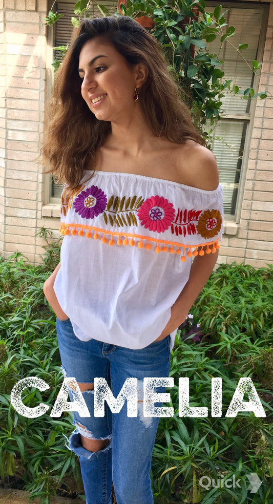 Off Shoulder Mexican Blouse