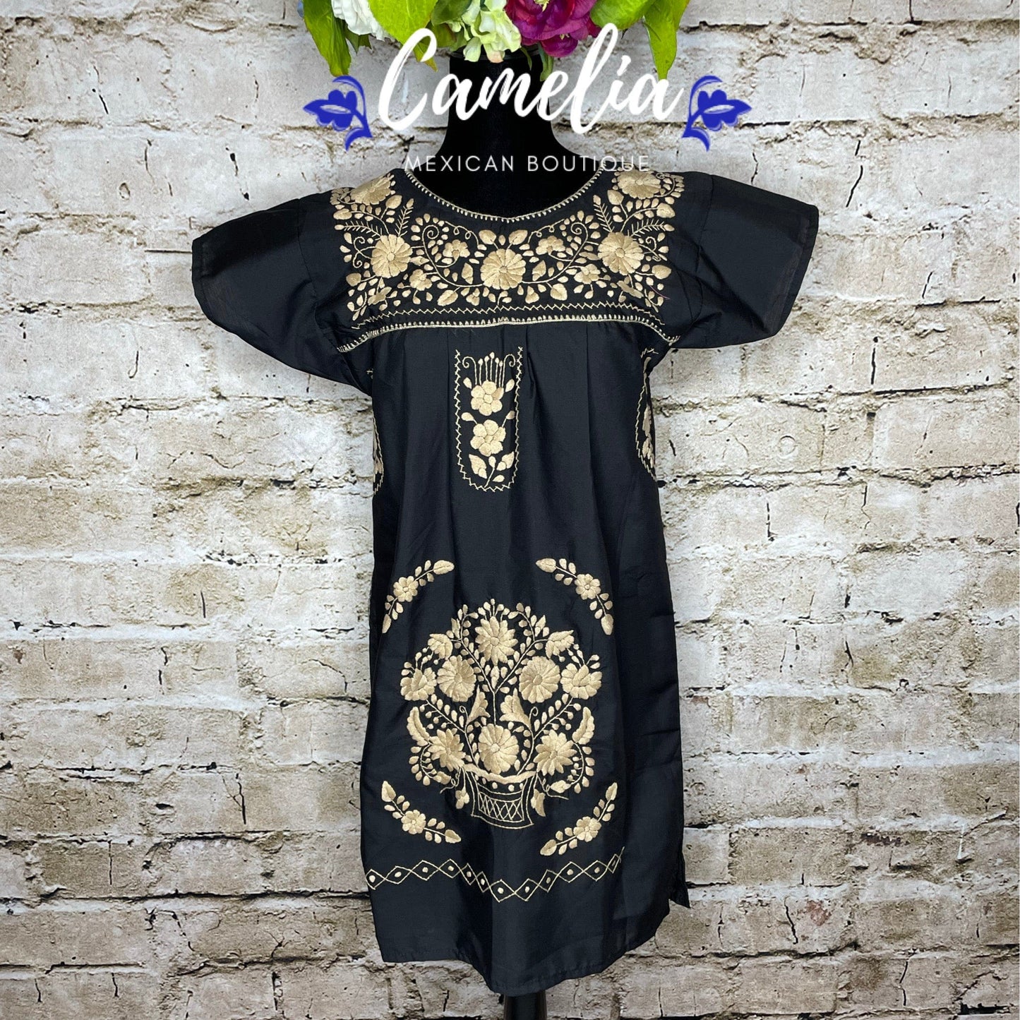 Puebla Dress for Girls - One Color