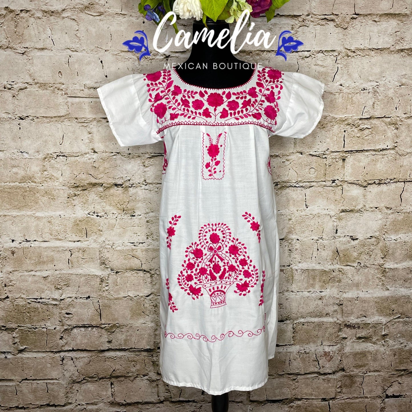 Puebla Dress for Women Knee Length - One Color