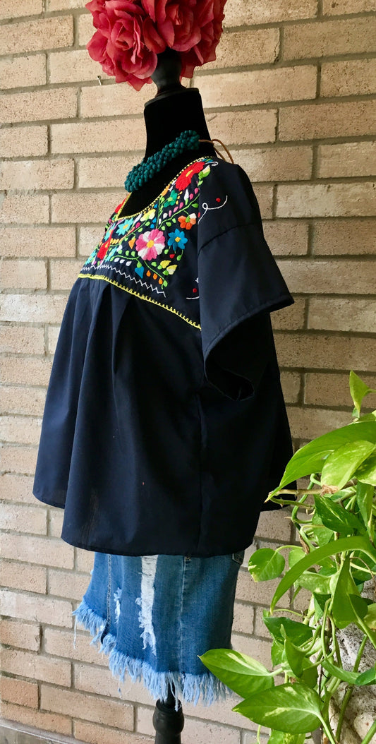 Puebla Mexican Blouse A-Line