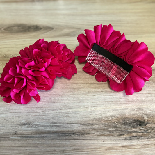 Floral Comb Hair Comb - Large