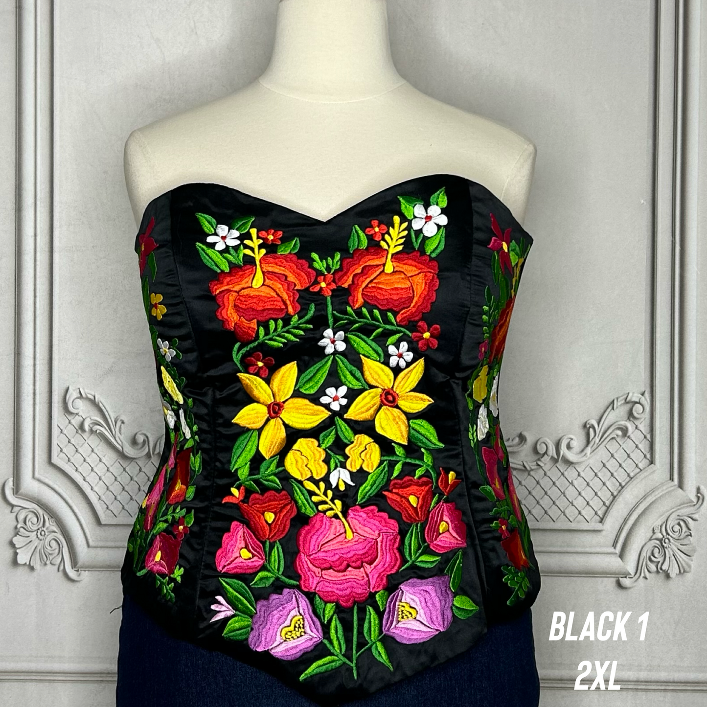 Mexican Embroidered Corset