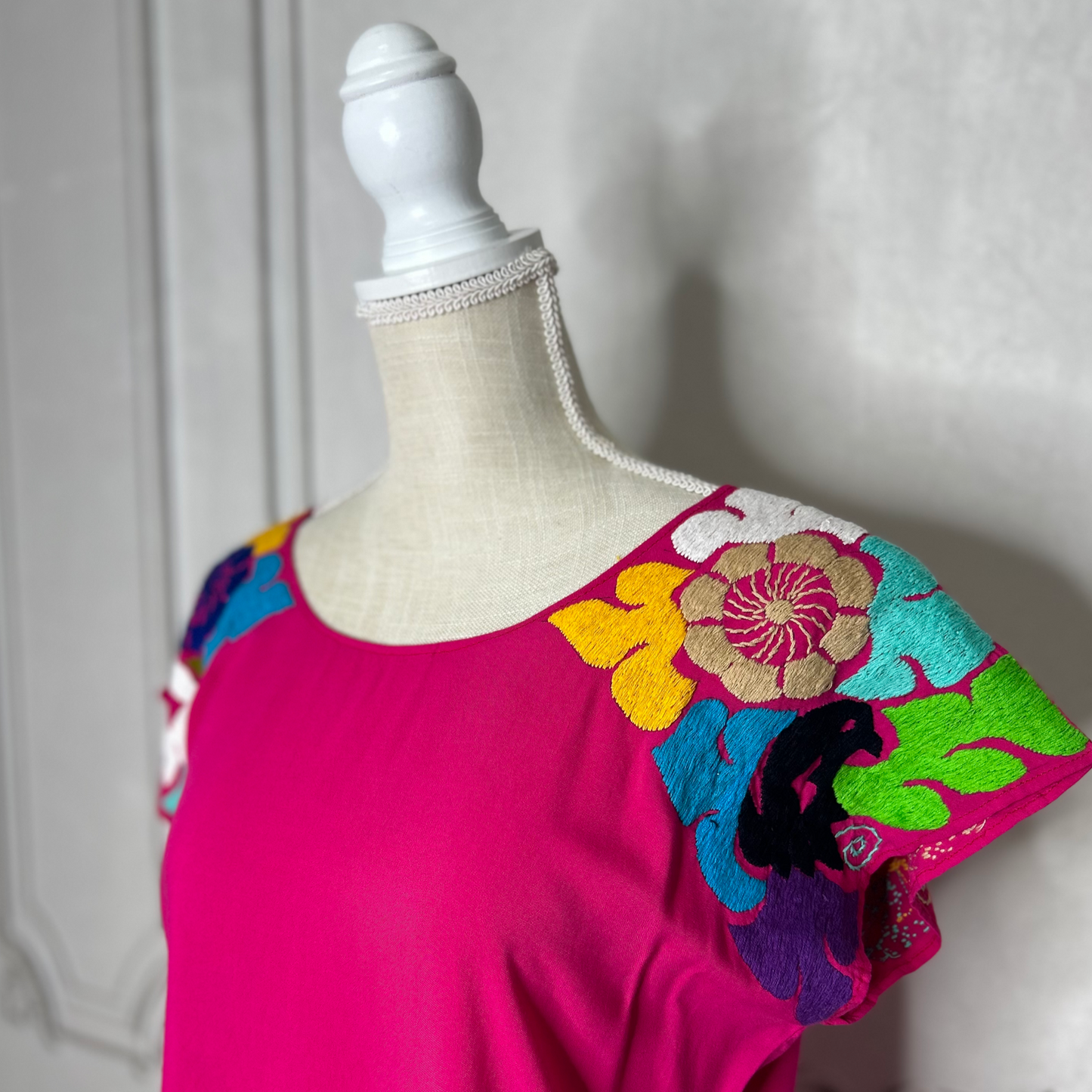 Jalapa Embroidered Sleeve Mexican Blouse