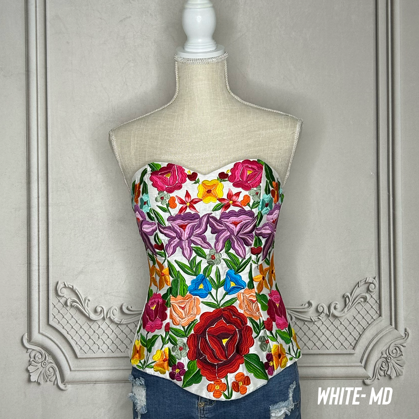 Mexican Embroidered Corset
