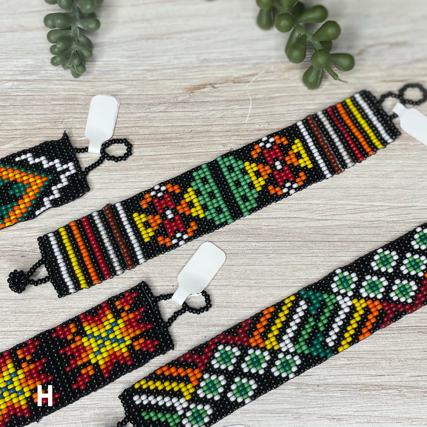 Huichol Mexican Beaded  Bracelet - 1 Inch