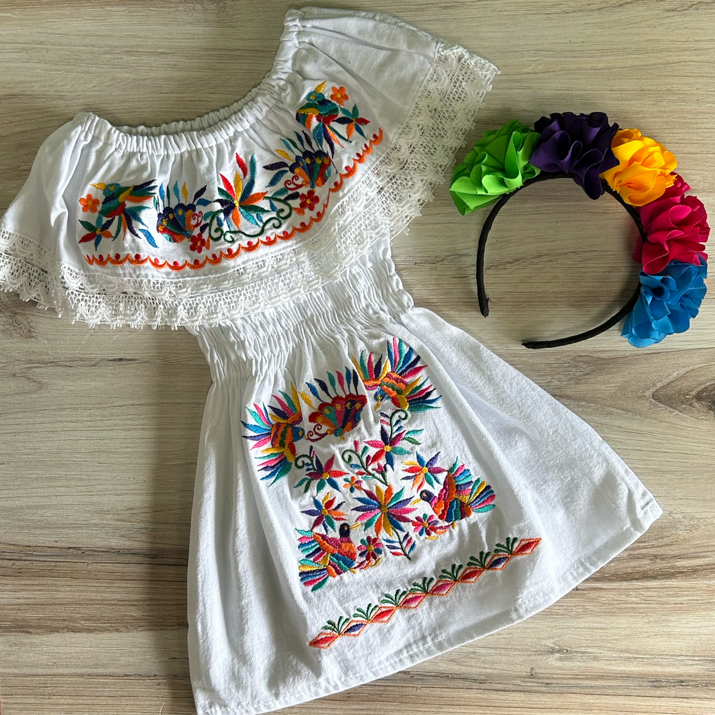 Mexican Girl Off Shoulder Dress - Otomi