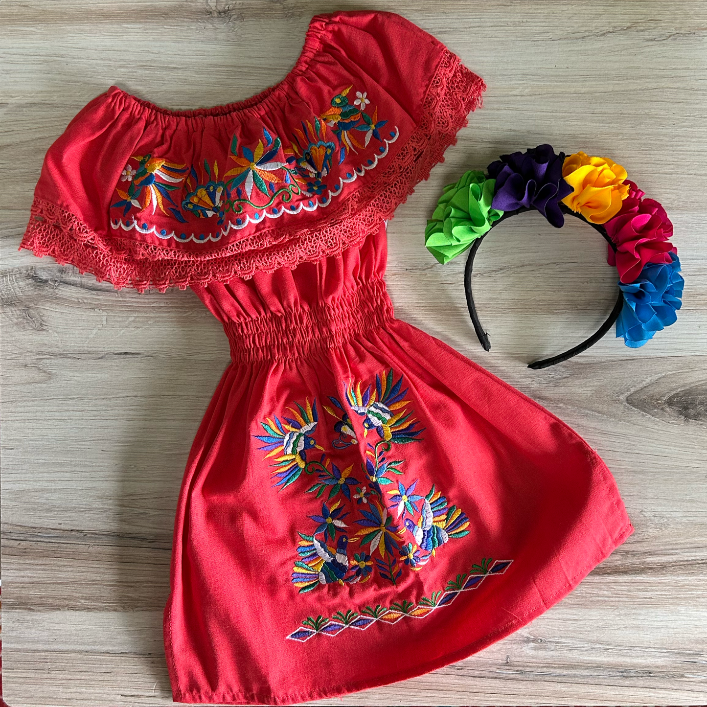 Mexican Girl Off Shoulder Dress - Otomi