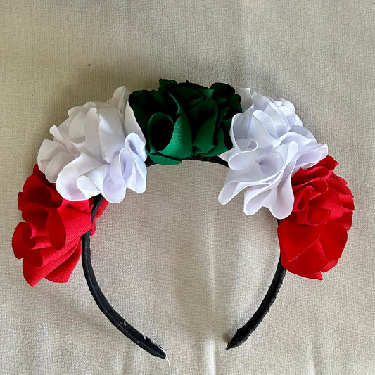 Viva Mexico Floral Ribbon Headband - Child