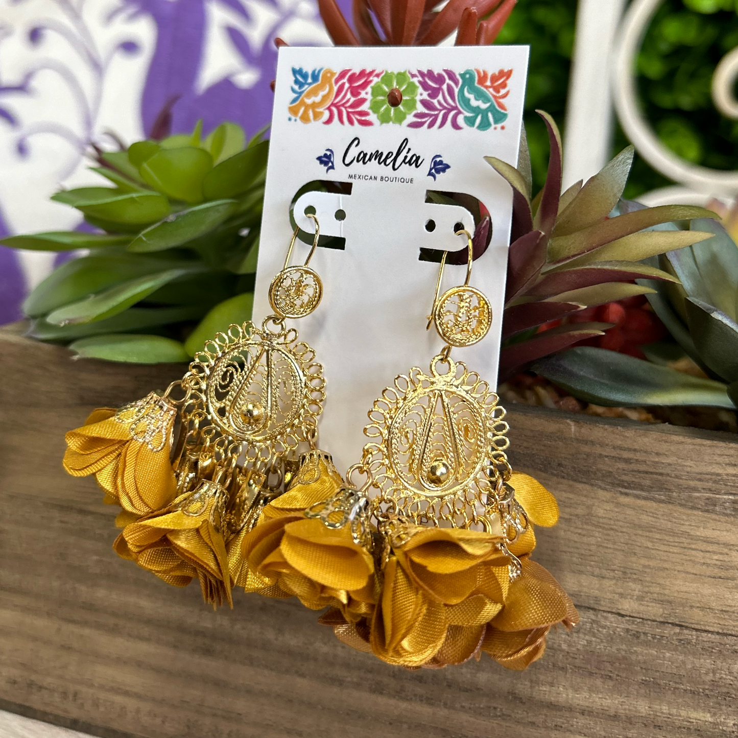 Mexican Flower Earrings
