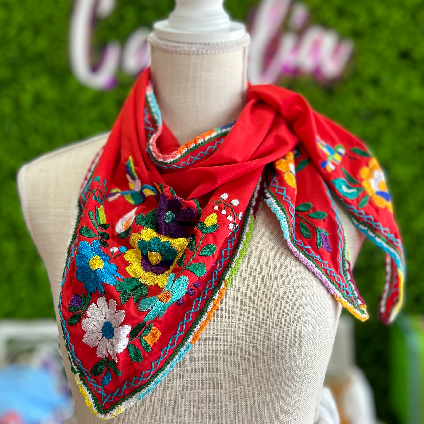 Mexican Embroidered Bandana
