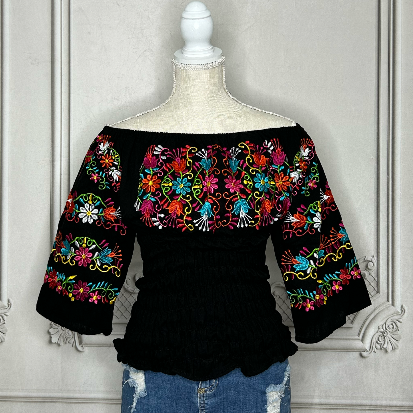 Off Shoulder Mexican Blouse - Daisy Paradise