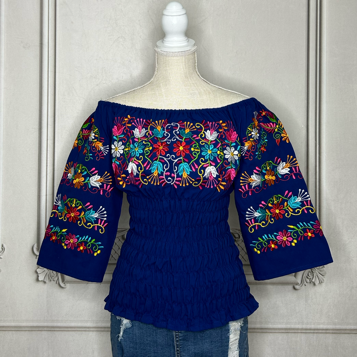 Off Shoulder Mexican Blouse - Daisy Paradise