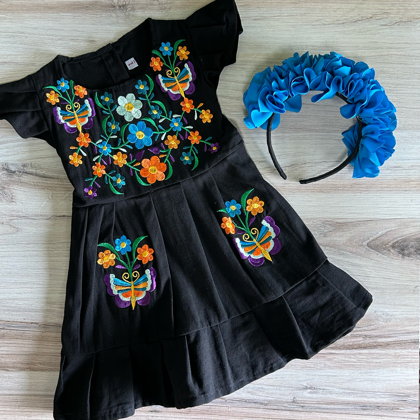 Mexican Girl Dress - Butterflies