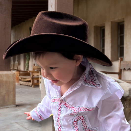 Kids Western Cowboy Suede Hat - Country