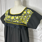 Puebla Mexican Double Laced  Midi Dress Dress