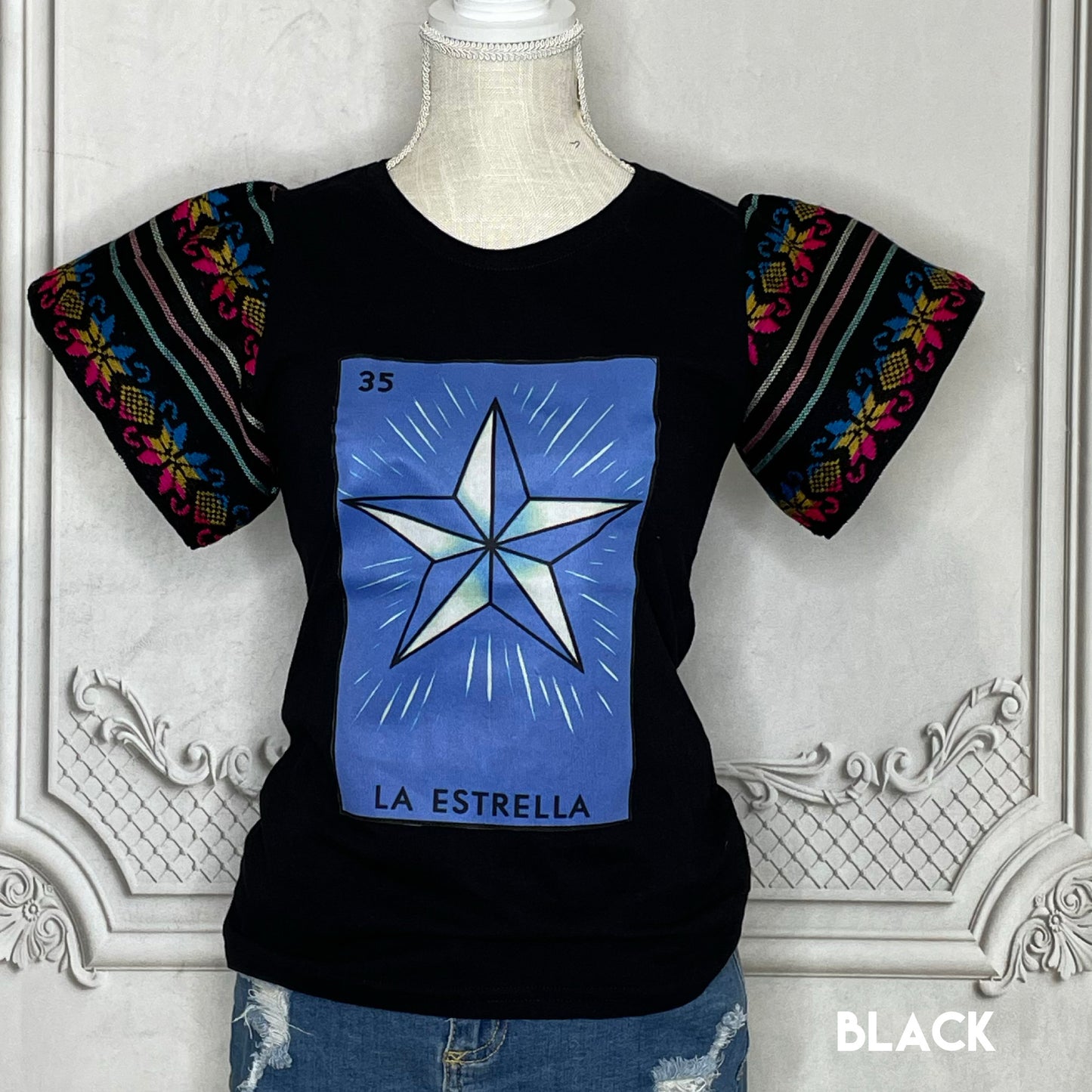 Loteria T-Shirt Cambaya Sleeve - LA ESTRELLA