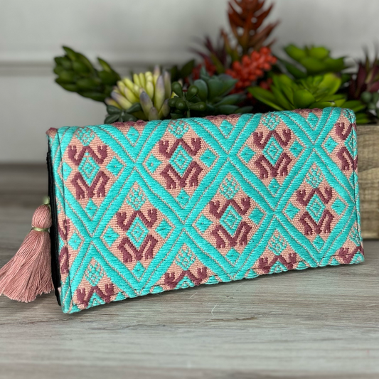 Mexican Embroidered Wallet - San Andres