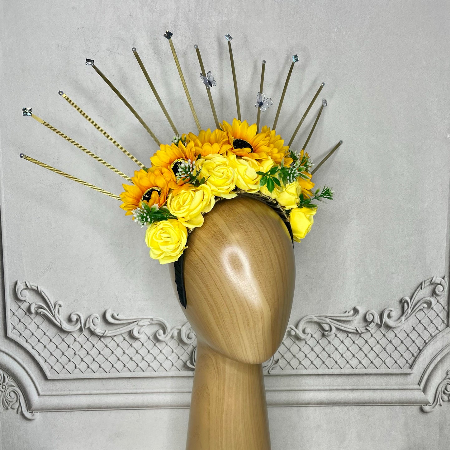 Day of the Dead  Headpiece Crown Roses